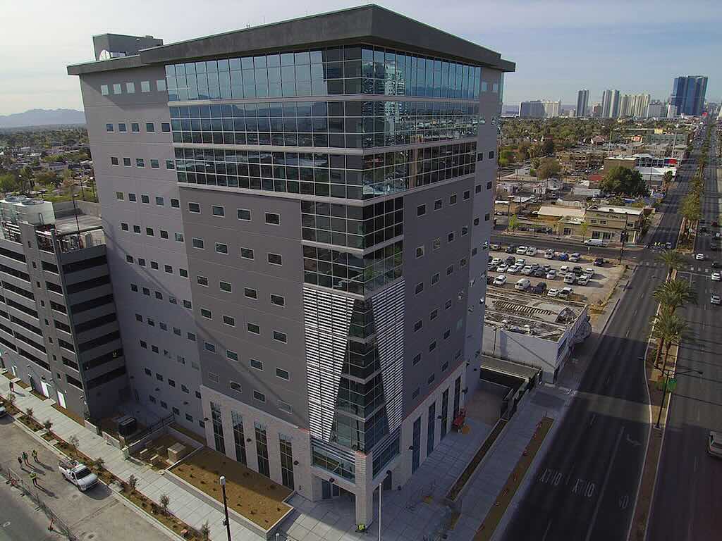 Completed federal facility exterior view